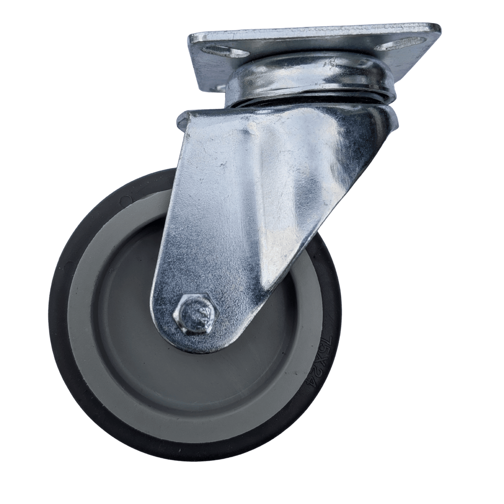 Solid rubber wheels