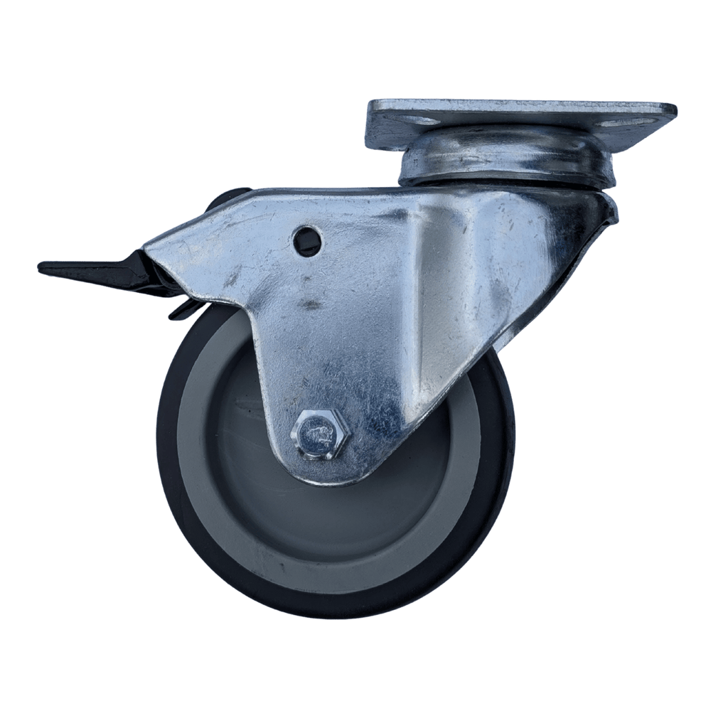Solid rubber wheels